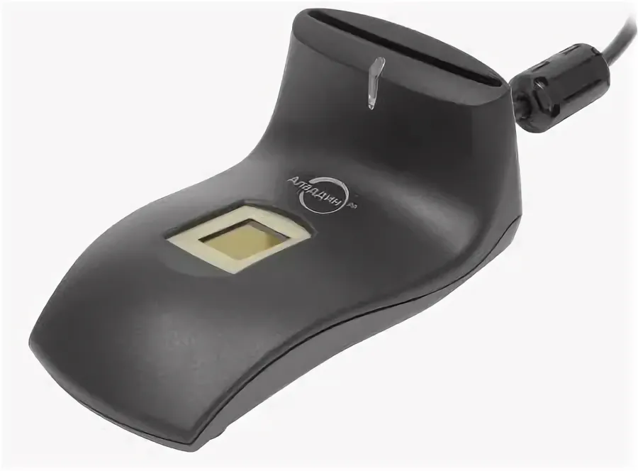 ASEDrive IIIe Bio Combo. Внешний карт-ридер для USB-порта с встроенным сканером отпечатка пальца.